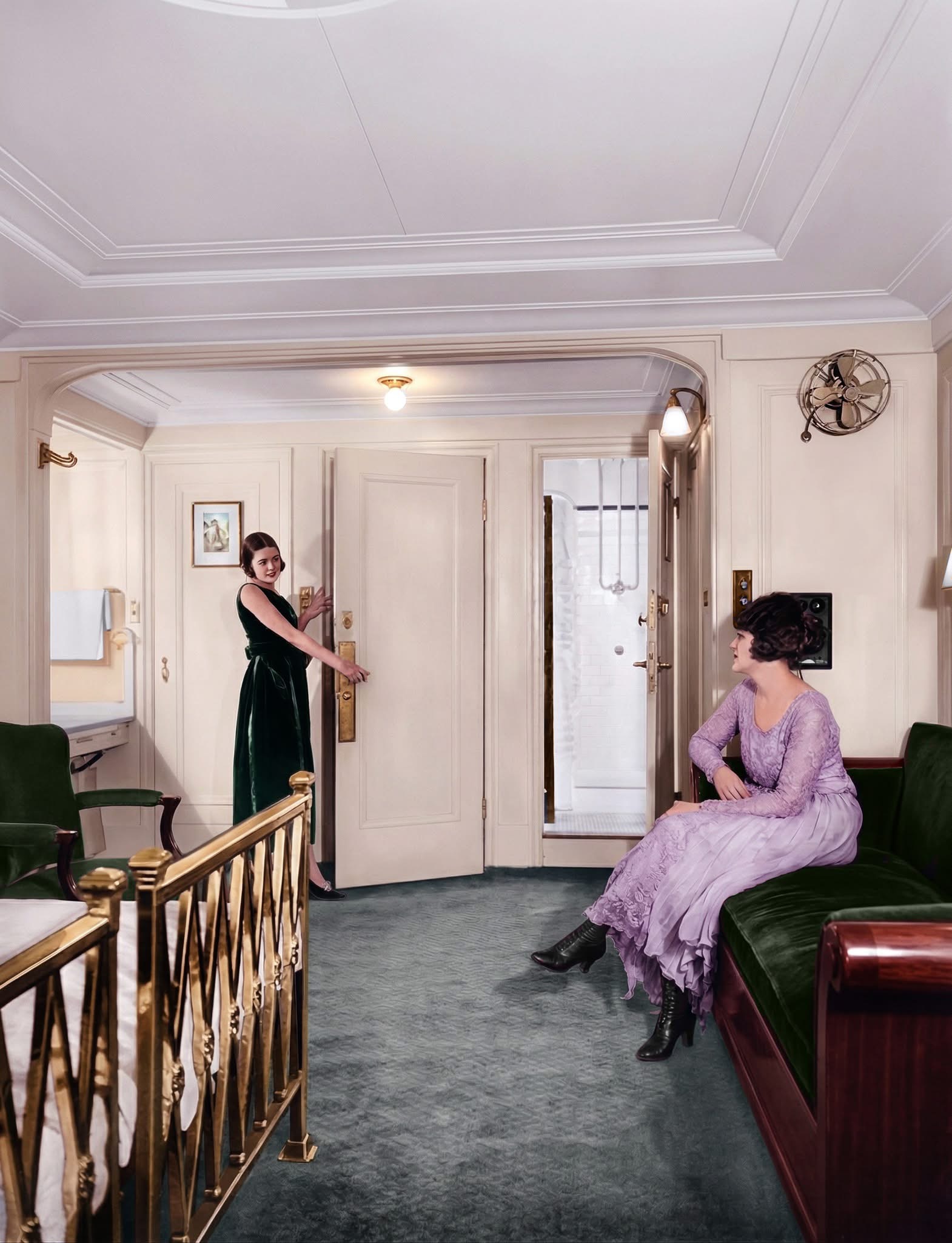 Cabin aboard SS Leviathan.