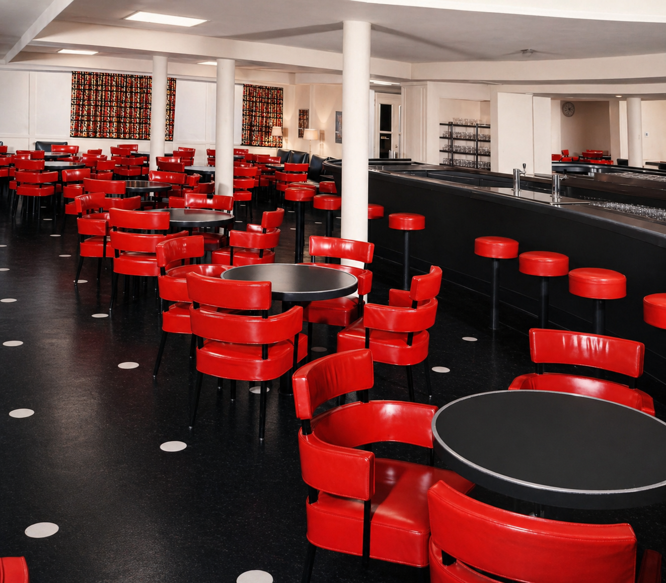 Tourist Class Smoking Room aboard SS United States
