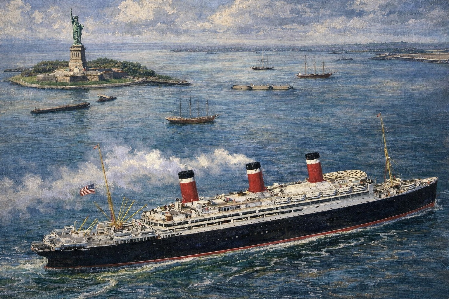 Closing image of SS Leviathan at the end of the page.