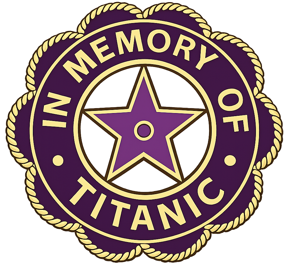 In Memory of Titanic memorial pin