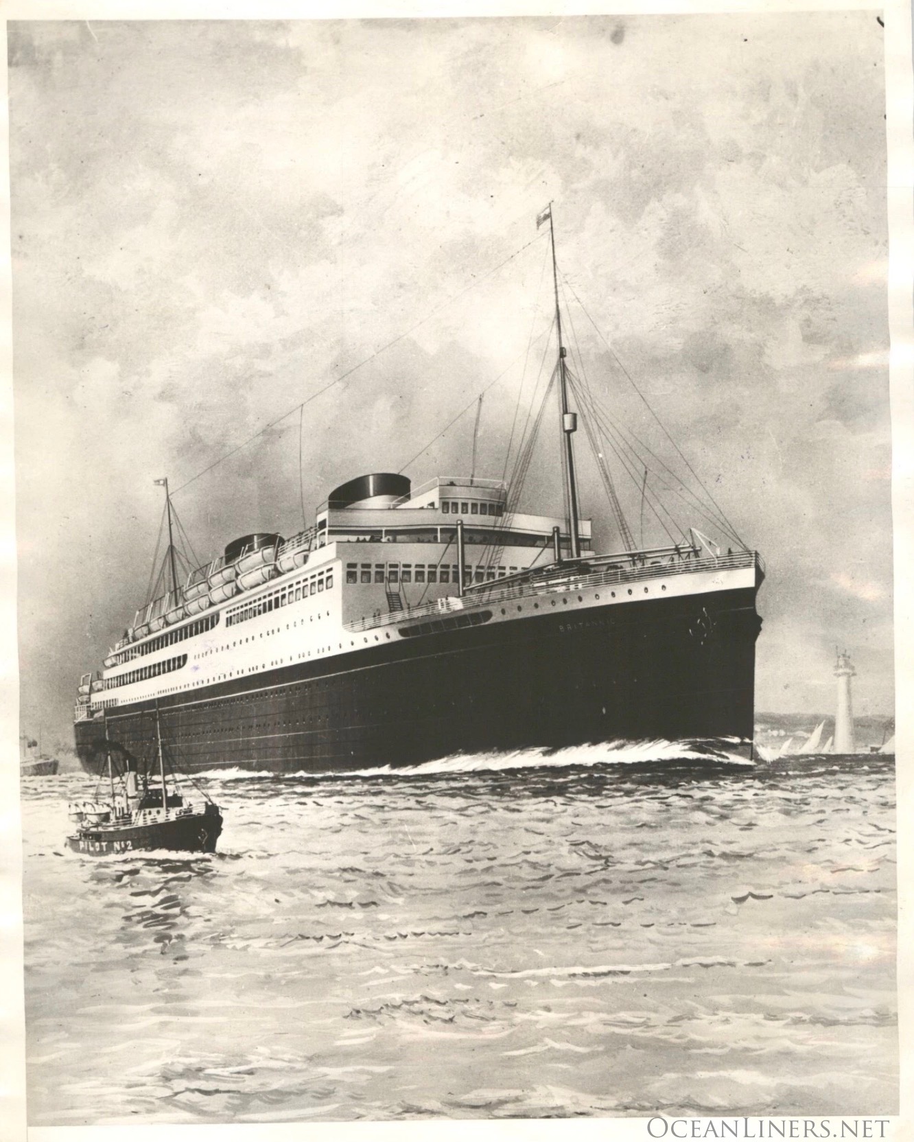 WORLD'S LARGEST CABIN MOTOR SHIP WHICH WILL SAIL FROM LIVERPOOL TO BOSTON ON MAIDEN VOYAGE