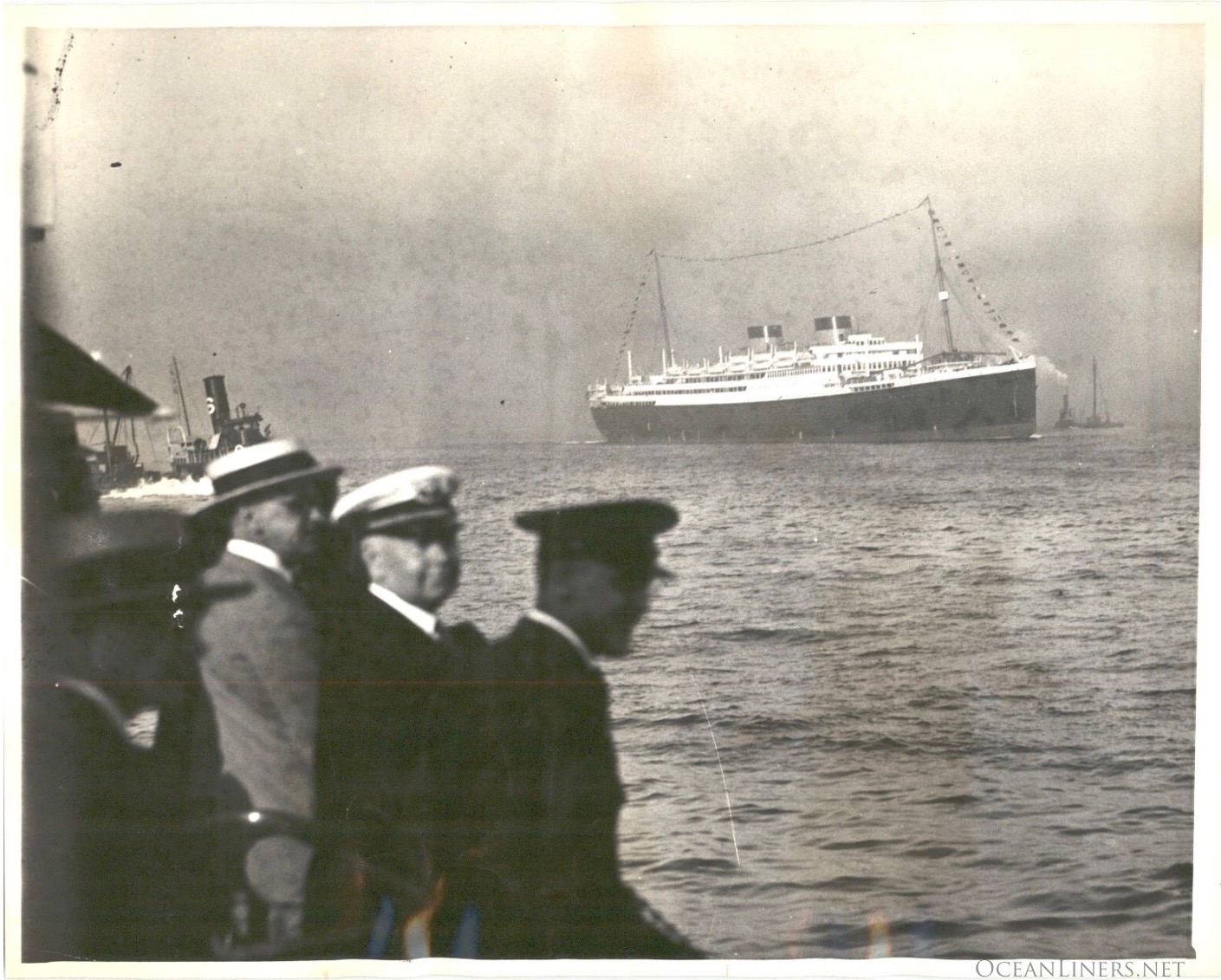 AS THE NEWEST OCEAN GREYHOUND REACHED ITS GOAL