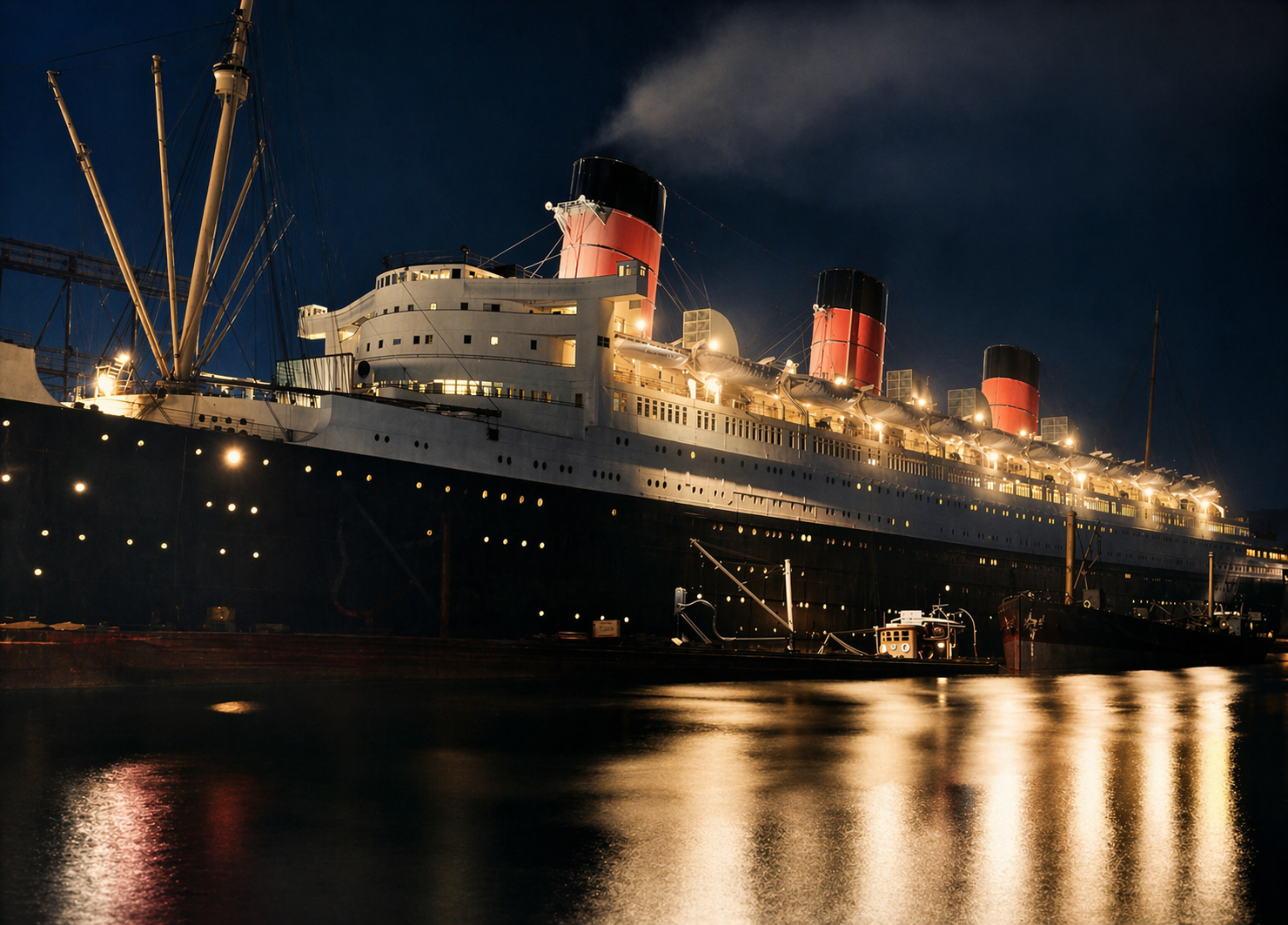 Closing image of RMS Queen Mary at the end of the page.