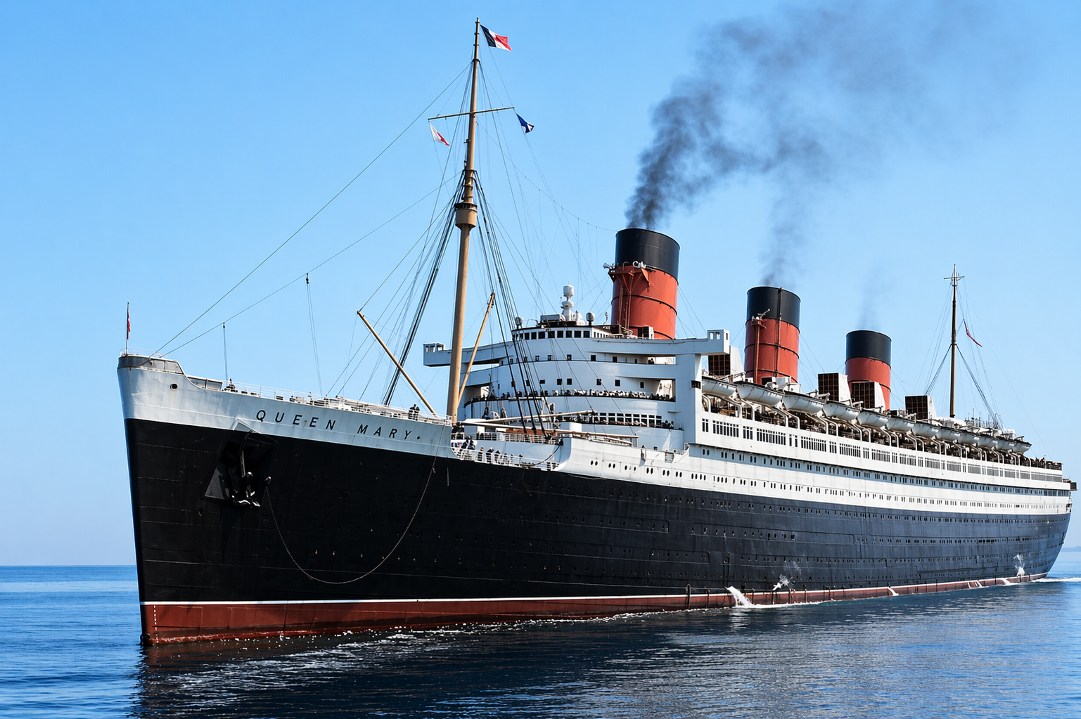 Representative image for a reconstructed Queen Mary voyage page.