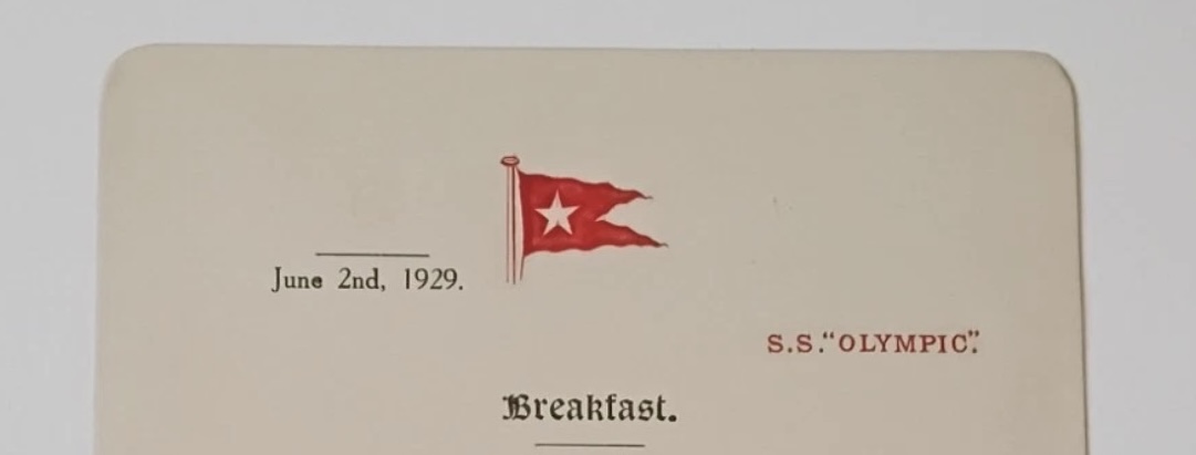 Detail reference: header area showing printed date and ship name.