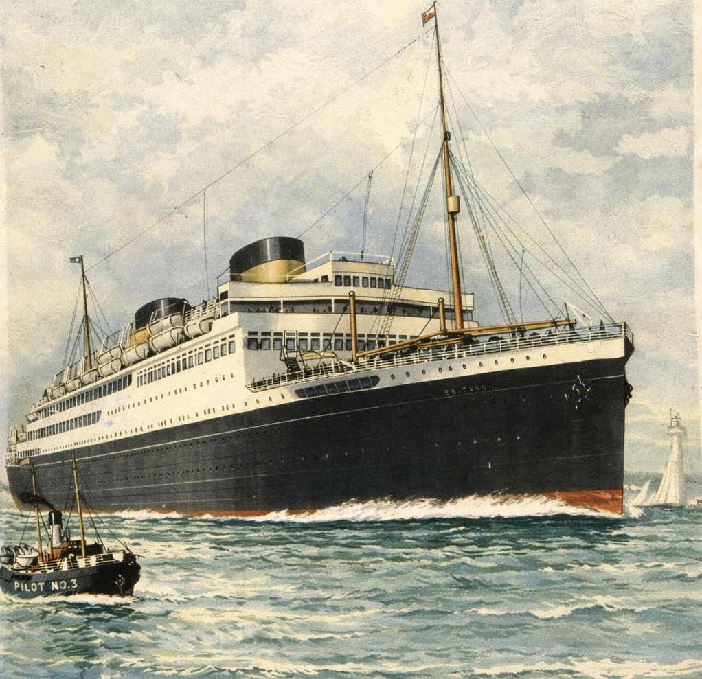 MV Britannic at sea
