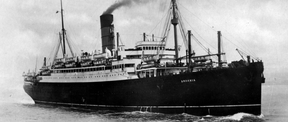 RMS Andania (Cunard Line ship image)