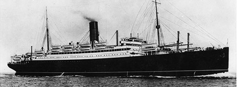 RMS Aurania (Cunard Line ship image)