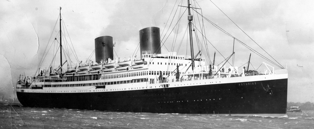 SS Asturias (Royal Mail line ship image)