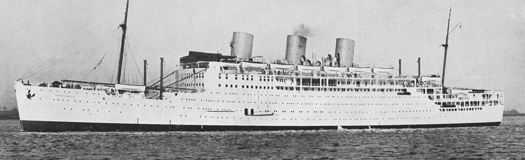SS Strathaird (P&O ocean liner ship image)