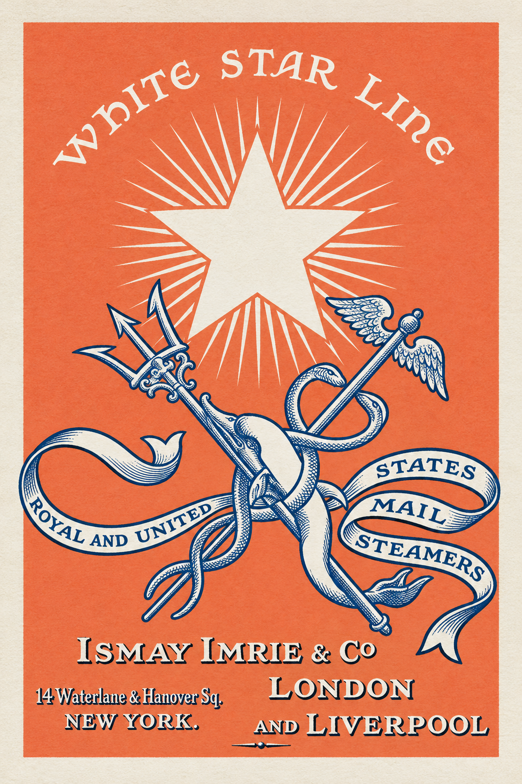 Vintage White Star Line advertisement