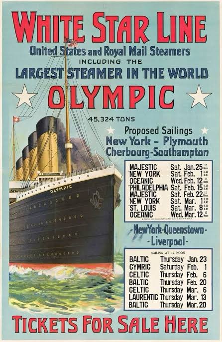 Vintage White Star Line advertisement